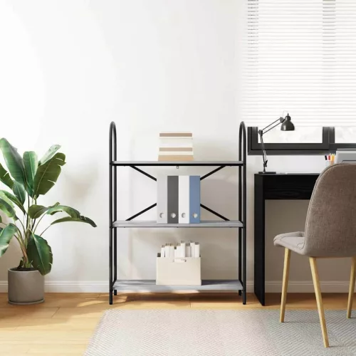  Könyvespolc Szürke sonoma 80 x 30 x 109 cm Faanyag