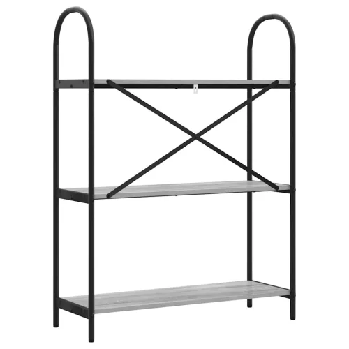  Könyvespolc Szürke sonoma 80 x 30 x 109 cm Faanyag