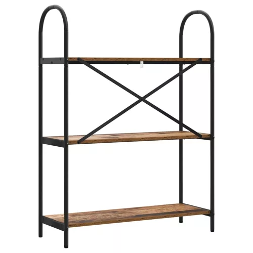  Könyvespolc Régi fa 80 x 30 x 109 cm Faanyag