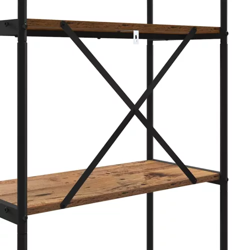  Könyvespolc Régi fa 80 x 30 x 109 cm Faanyag