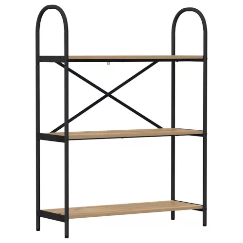  Könyvespolc kézműves tölgy 80 x 30 x 109 cm Faanyag