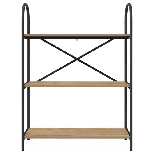  Könyvespolc kézműves tölgy 80 x 30 x 109 cm Faanyag