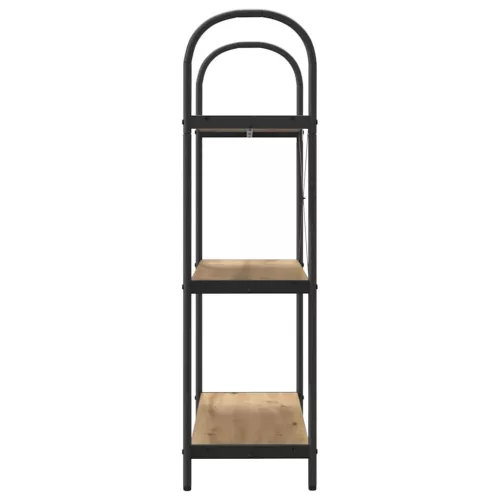  Könyvespolc kézműves tölgy 80 x 30 x 109 cm Faanyag