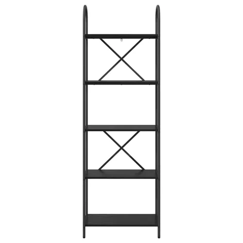  Könyvespolc Musta tammi 60 x 30 x 183 cm Faanyag