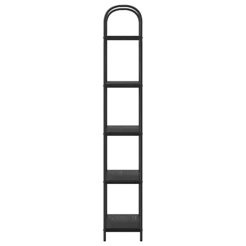  Könyvespolc Musta tammi 60 x 30 x 183 cm Faanyag