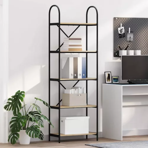  Könyvespolc sonoma tölgy 60 x 30 x 183 cm Faanyag