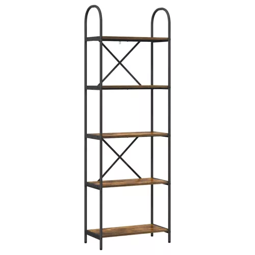  Könyvespolc Füstölt tölgy 60 x 30 x 183 cm Faanyag