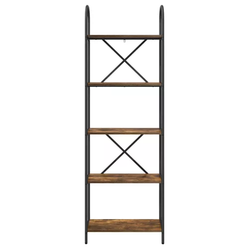  Könyvespolc Füstölt tölgy 60 x 30 x 183 cm Faanyag