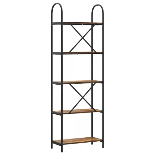  Könyvespolc Füstölt tölgy 60 x 30 x 183 cm Faanyag