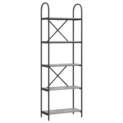  Könyvespolc Szürke sonoma 60 x 30 x 183 cm Faanyag