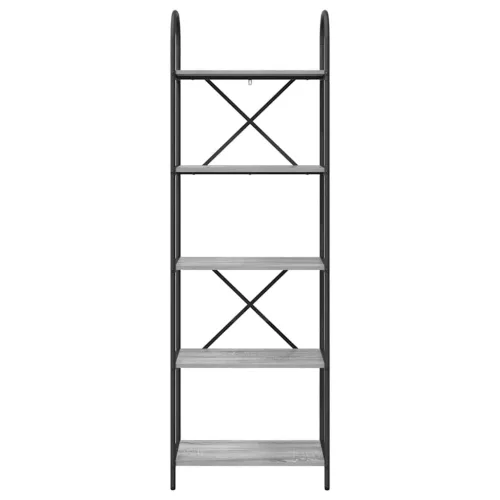  Könyvespolc Szürke sonoma 60 x 30 x 183 cm Faanyag