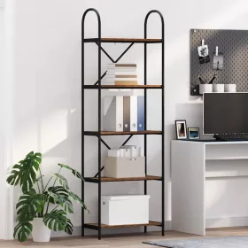  Könyvespolc Régi fa 60 x 30 x 183 cm Faanyag