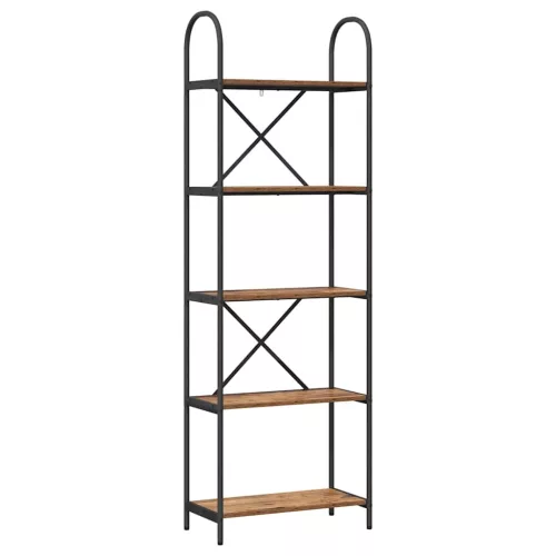  Könyvespolc Régi fa 60 x 30 x 183 cm Faanyag