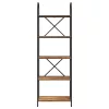  Könyvespolc Régi fa 60 x 30 x 183 cm Faanyag