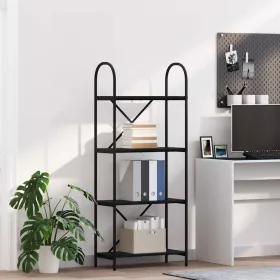  Könyvespolc Musta tammi 60 x 30 x 146 cm Faanyag