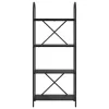  Könyvespolc Musta tammi 60 x 30 x 146 cm Faanyag