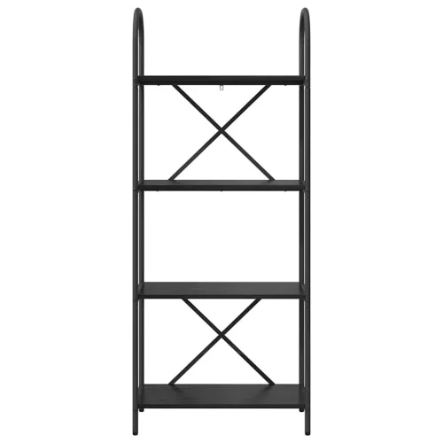  Könyvespolc Musta tammi 60 x 30 x 146 cm Faanyag