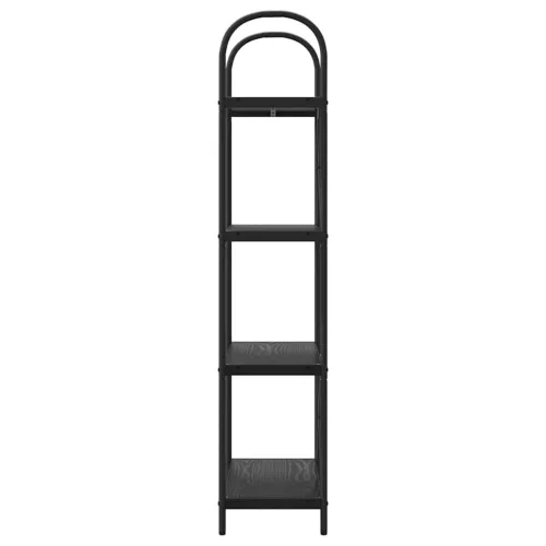  Könyvespolc Musta tammi 60 x 30 x 146 cm Faanyag