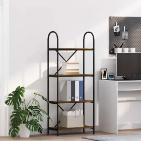  Könyvespolc Füstölt tölgy 60 x 30 x 146 cm Faanyag