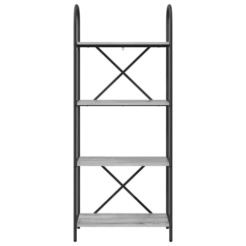  Könyvespolc Szürke sonoma 60 x 30 x 146 cm Faanyag