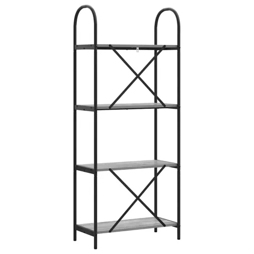  Könyvespolc Szürke sonoma 60 x 30 x 146 cm Faanyag