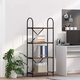  Könyvespolc Régi fa 60 x 30 x 146 cm Faanyag