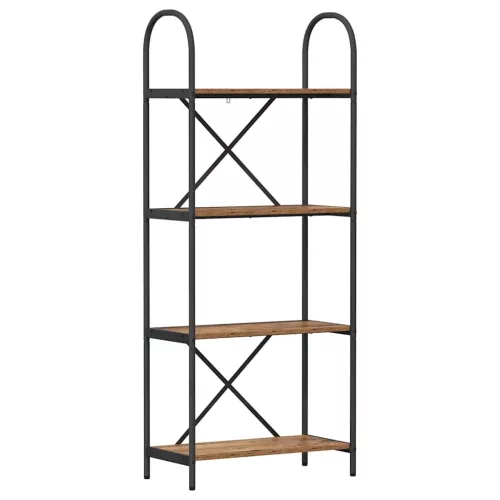  Könyvespolc Régi fa 60 x 30 x 146 cm Faanyag