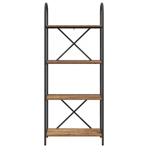  Könyvespolc Régi fa 60 x 30 x 146 cm Faanyag