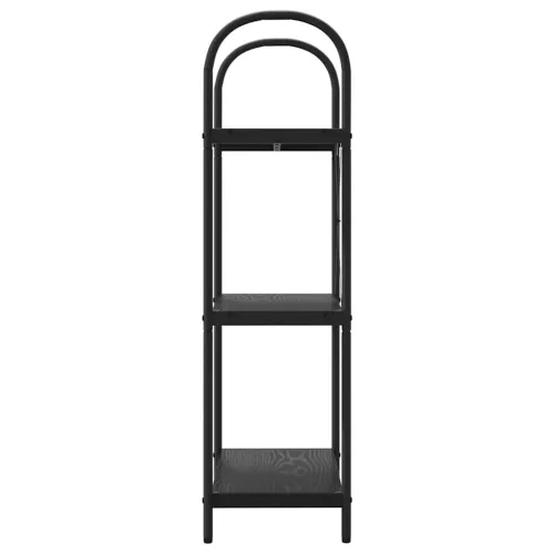  Könyvespolc Musta tammi 60 x 30 x 109 cm Faanyag