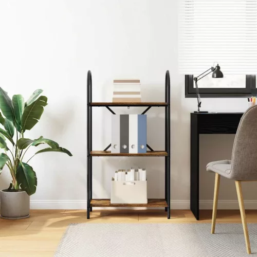  Könyvespolc Füstölt tölgy 60 x 30 x 109 cm Faanyag