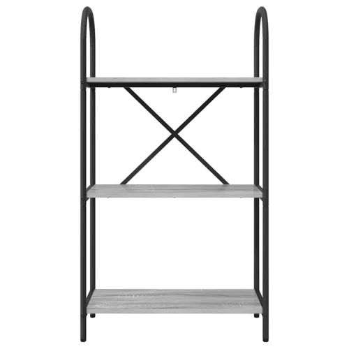  Könyvespolc Szürke sonoma 60 x 30 x 109 cm Faanyag