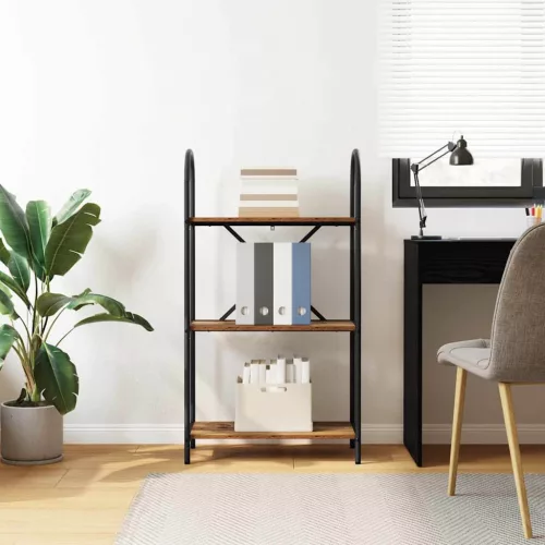  Könyvespolc Régi fa 60 x 30 x 109 cm Faanyag