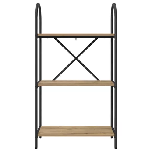  Könyvespolc kézműves tölgy 60 x 30 x 109 cm Faanyag