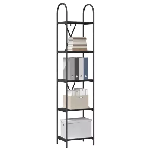  Könyvespolc Musta tammi 40 x 30 x 183 cm Faanyag