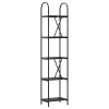  Könyvespolc Musta tammi 40 x 30 x 183 cm Faanyag