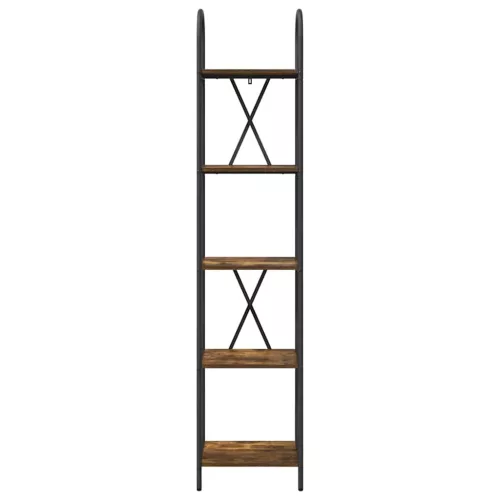  Könyvespolc Füstölt tölgy 40 x 30 x 183 cm Faanyag