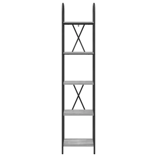  Könyvespolc Szürke sonoma 40 x 30 x 183 cm Faanyag