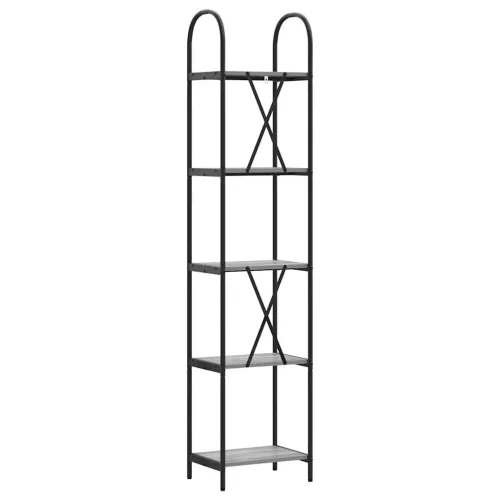  Könyvespolc Szürke sonoma 40 x 30 x 183 cm Faanyag