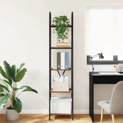  Könyvespolc Régi fa 40 x 30 x 183 cm Faanyag