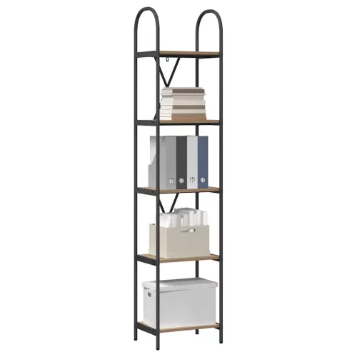  Könyvespolc kézműves tölgy 40 x 30 x 183 cm Faanyag