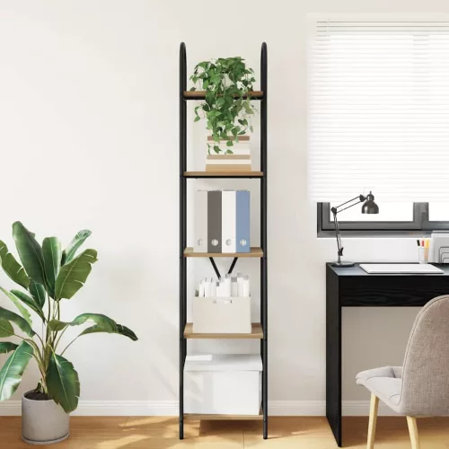  Könyvespolc kézműves tölgy 40 x 30 x 183 cm Faanyag