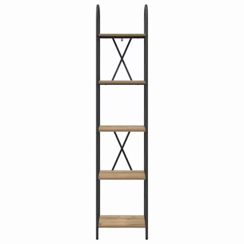  Könyvespolc kézműves tölgy 40 x 30 x 183 cm Faanyag