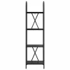  Könyvespolc Musta tammi 40 x 30 x 146 cm Faanyag