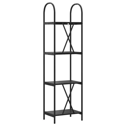  Könyvespolc Musta tammi 40 x 30 x 146 cm Faanyag