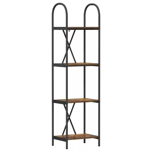  Könyvespolc Füstölt tölgy 40 x 30 x 146 cm Faanyag