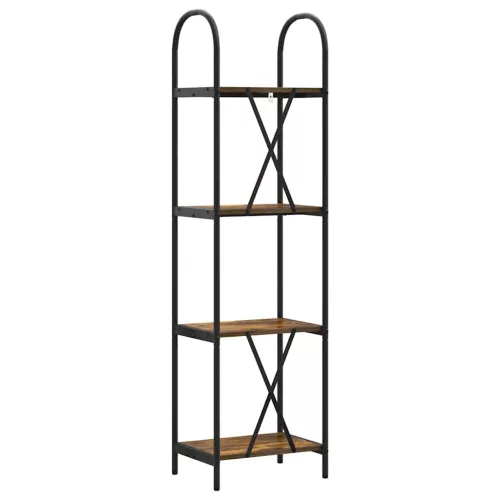  Könyvespolc Füstölt tölgy 40 x 30 x 146 cm Faanyag