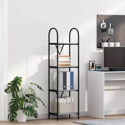  Könyvespolc Szürke sonoma 40 x 30 x 146 cm Faanyag