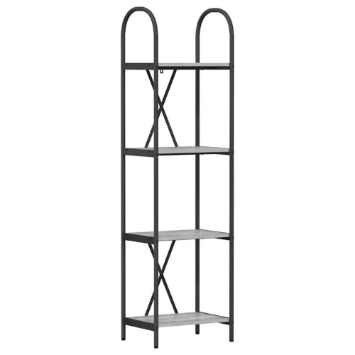  Könyvespolc Szürke sonoma 40 x 30 x 146 cm Faanyag