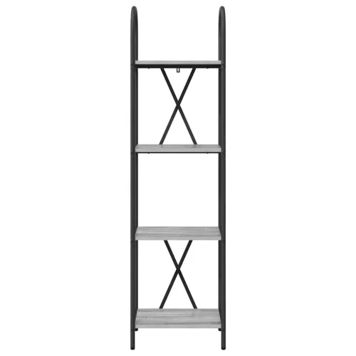  Könyvespolc Szürke sonoma 40 x 30 x 146 cm Faanyag