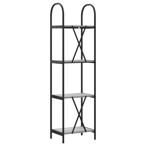  Könyvespolc Szürke sonoma 40 x 30 x 146 cm Faanyag